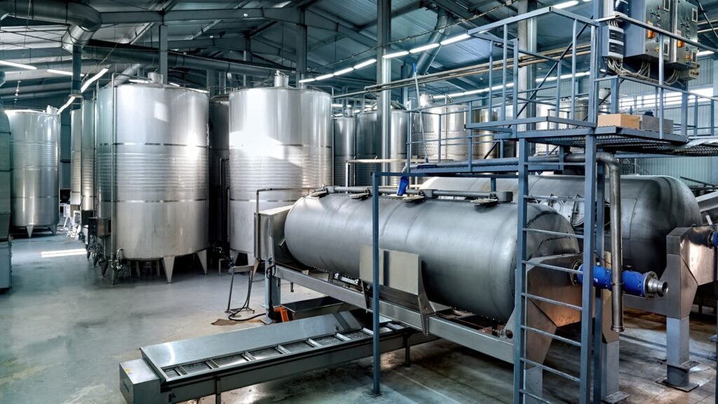 Custom FRP chemical storage tanks designed for safe industrial chemical storage with high corrosion resistance and long-lasting performance.